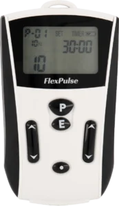 FlexPulse G2 device front view showing controls and display