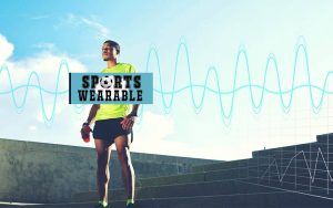 Athletic man utilizing wearable sports PEMF devices with FlexPulse.