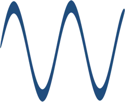 Alpha brainwave icon in blue