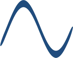 Delta brainwave icon in blue